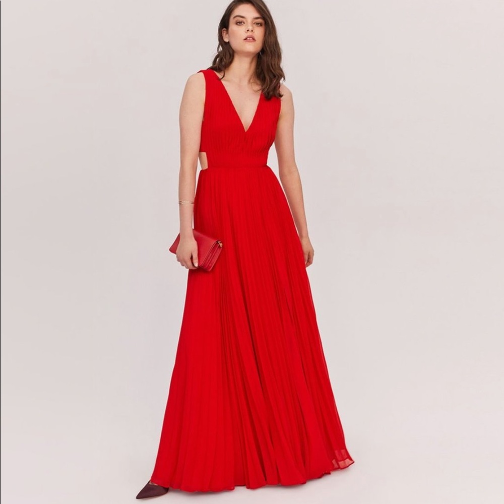 Fame & Partners Lexus maxi dress (red)